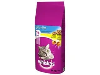 Whiskas STERIL Torrfoder vuxen katt, Kyckling 14 kg