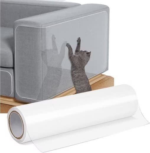Moorle Transparent Soffskydd För Klösmärken, Möbelskydd För Katt Och Hund 45cm x 500cm