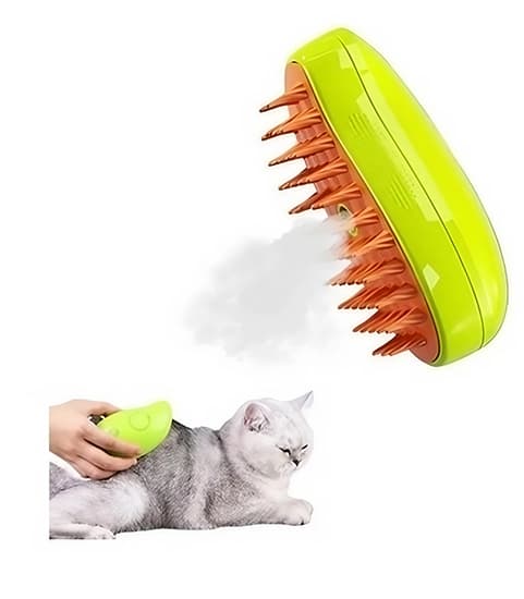 Steamy Cat Brush - 3 In1 Cat Steamy Brush, självrengörande Steam Cat Brush