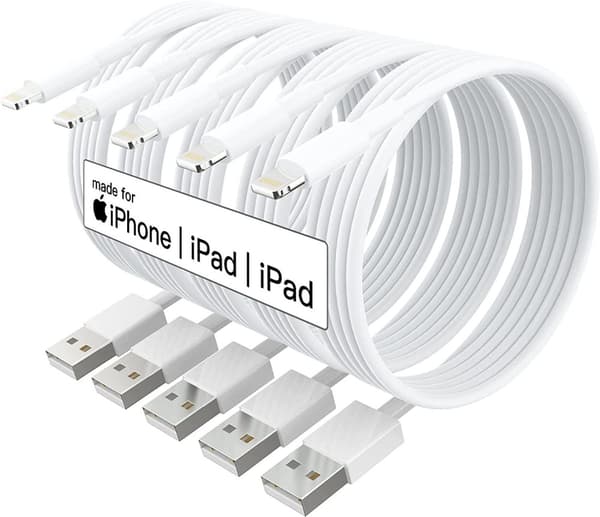 5X Lightning USB kabel till Apple för din iPhone, iPad 1m 5X Lightning USB kabel till Apple för din iPhone, iPad 1m