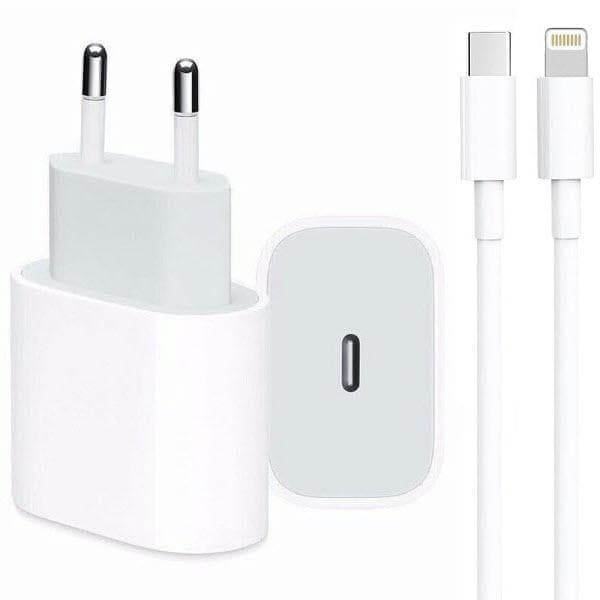 iPhone laddare 11/12/13/14 strömadapter 20W PD + Kabel iPhone laddare 11/12/13/14 strömadapter 20W PD + Kabel
