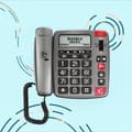 Miniatyrbillede 8 af 8: Amplicomms Powertel 196 senior fastnettelefon | store nøgler | høreapparatkompatibelt