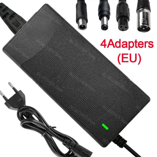 Universal 42V 2A litiumbatteriladdare Balanscykel Elskoter Strömadapter
