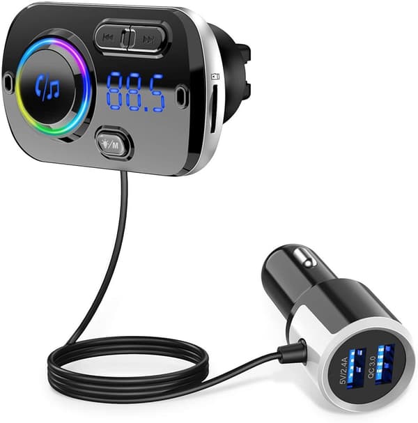 INF Trådlös FM-sändare för bilen Bluetooth 5.0 QC3 INF Trådlös FM-sändare för bilen Bluetooth 5.0 QC3