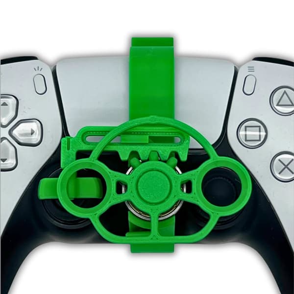 Gaming racerhjul mini-styrebeslag til PS5-controller Grøn M