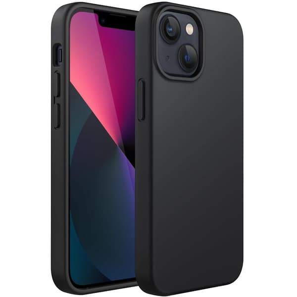 iPhone 13 Matt Svart Silikon Skal iPhone 13 Matt Svart Silikon Skal