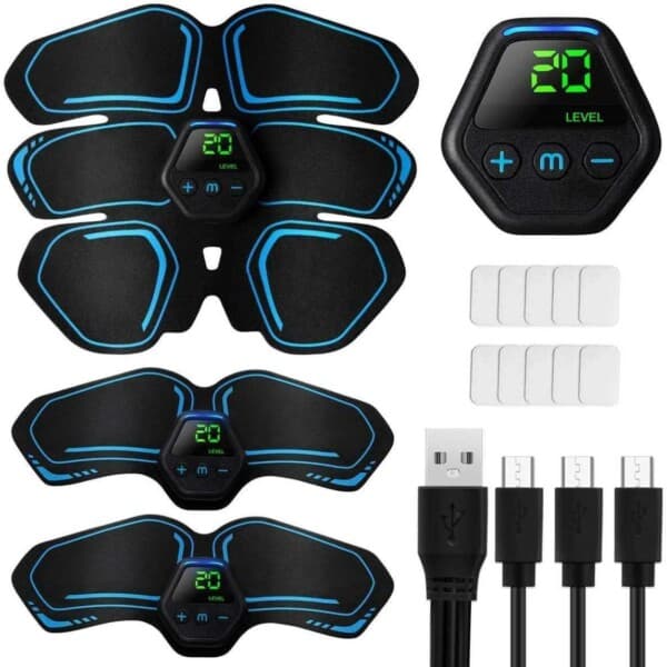 Oppladbar EMS Magetrener Biceps Butt muskelstimulator