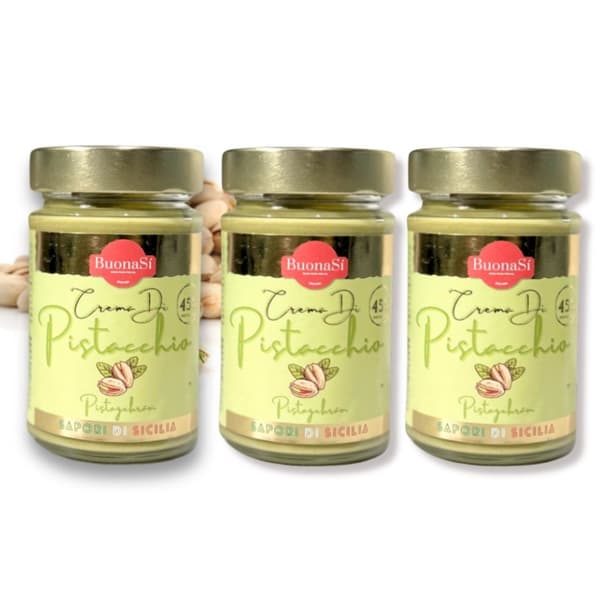 3-Pack! BuonaSí Pistagekräm 45% 3x190g