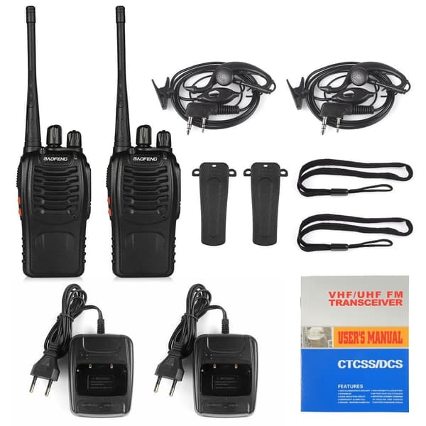 2-Pack BaoFeng 888 S BF UHF Tvåvägsradio / Walkie Talkie Inbyggd LED-ficklampa