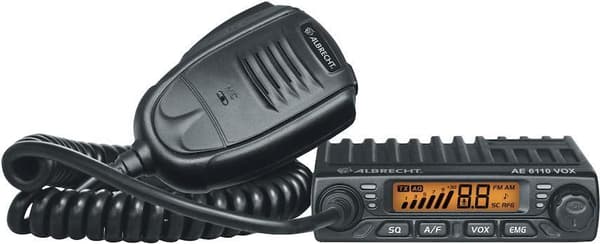 Albrecht AE 6110 VOX Mini CB Radio (12613) Sort